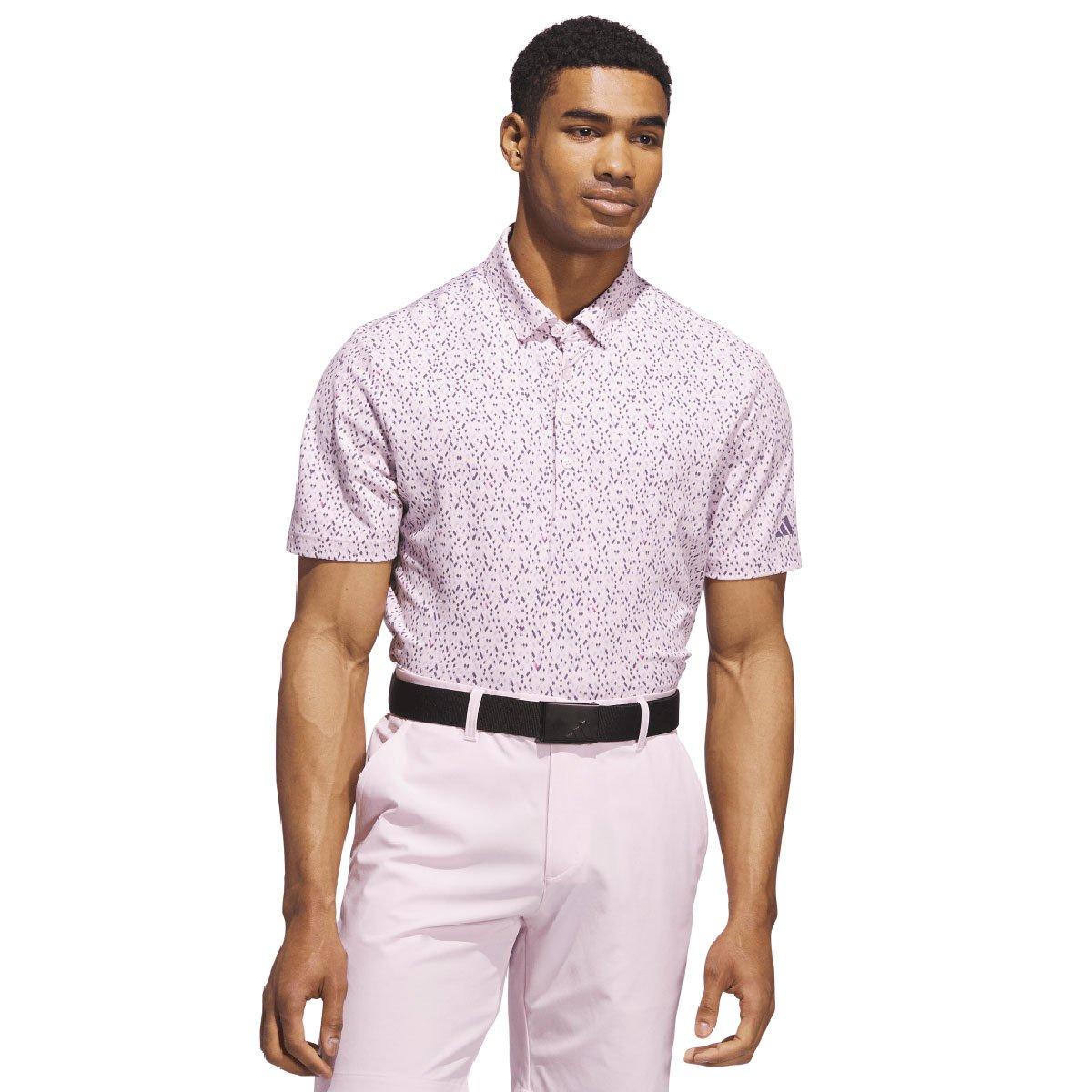 Adidas Mens Ultimate365 Micro Argyle Golf Polo Shirt American Golf