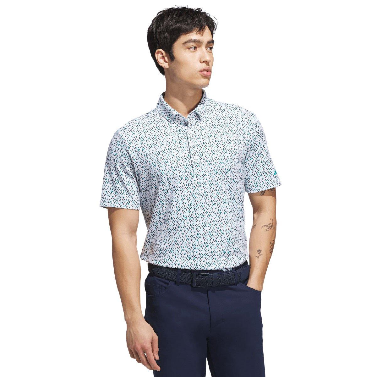 adidas Men's Ultimate365 Micro Argyle Golf Polo Shirt