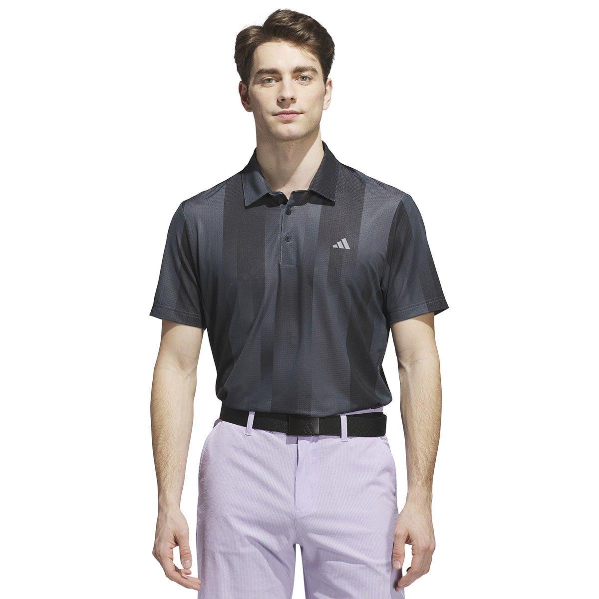 Adidas Mens Ultimate365 Mesh Radiant Print Golf Polo Shirt