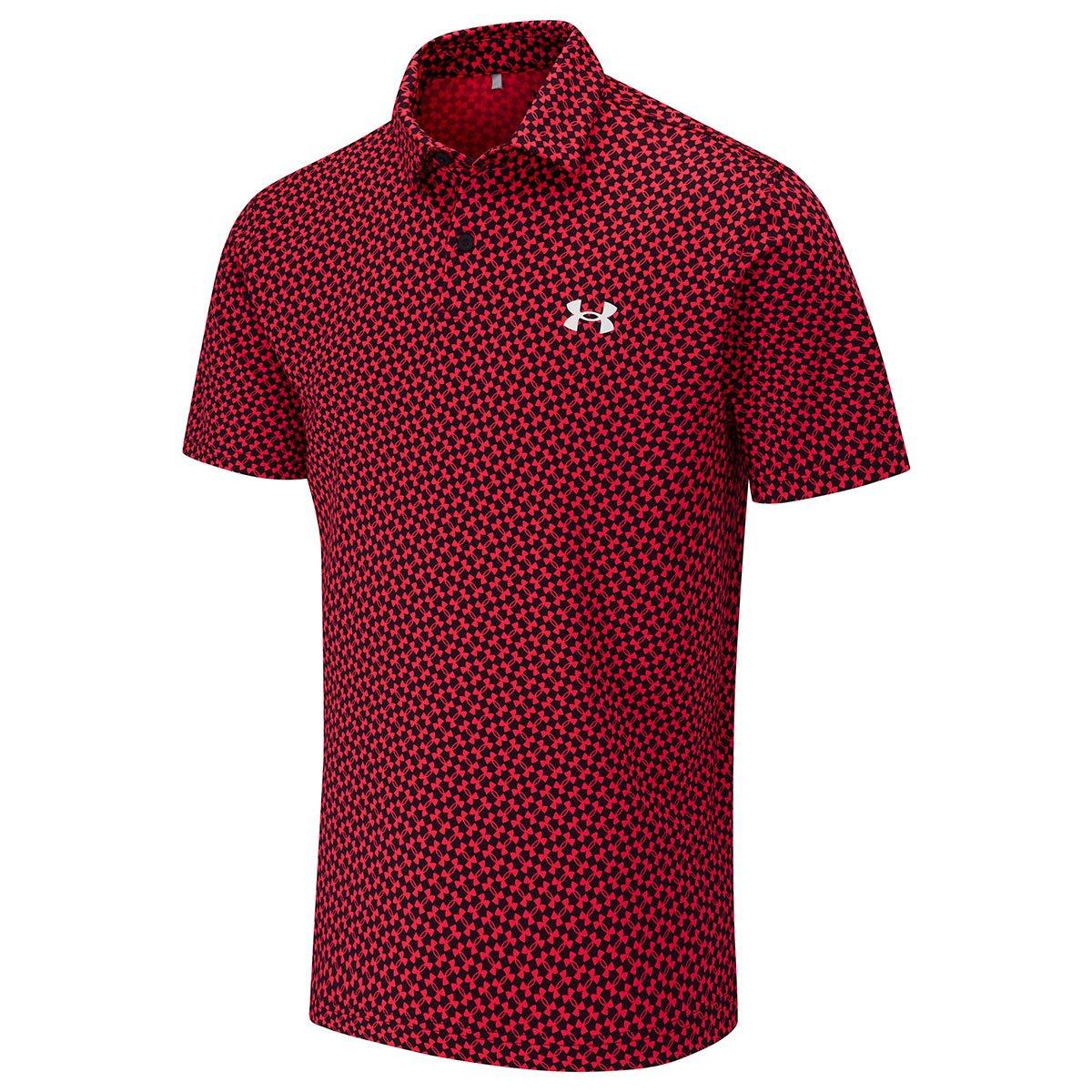 Under Armour Men's Tee To Green Diag Heartbeat Golf Polo Shirt
