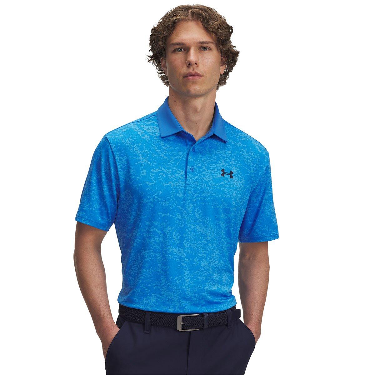 Under Armour Men's Playoff 3.0 Dogwood Printed Golf Polo Shirt