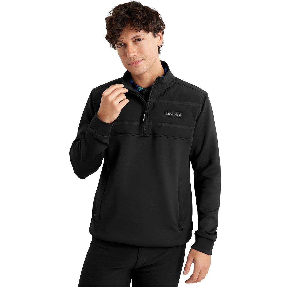 Calvin Klein Mens Houston Padded Half Zip Golf Jacket | American Golf
