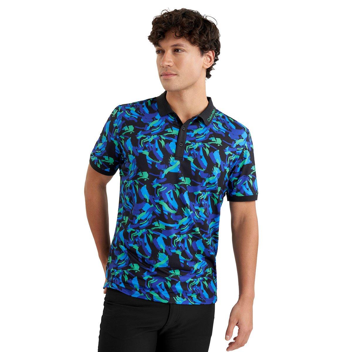 Calvin Klein Brushstroke Print Polo Shirt