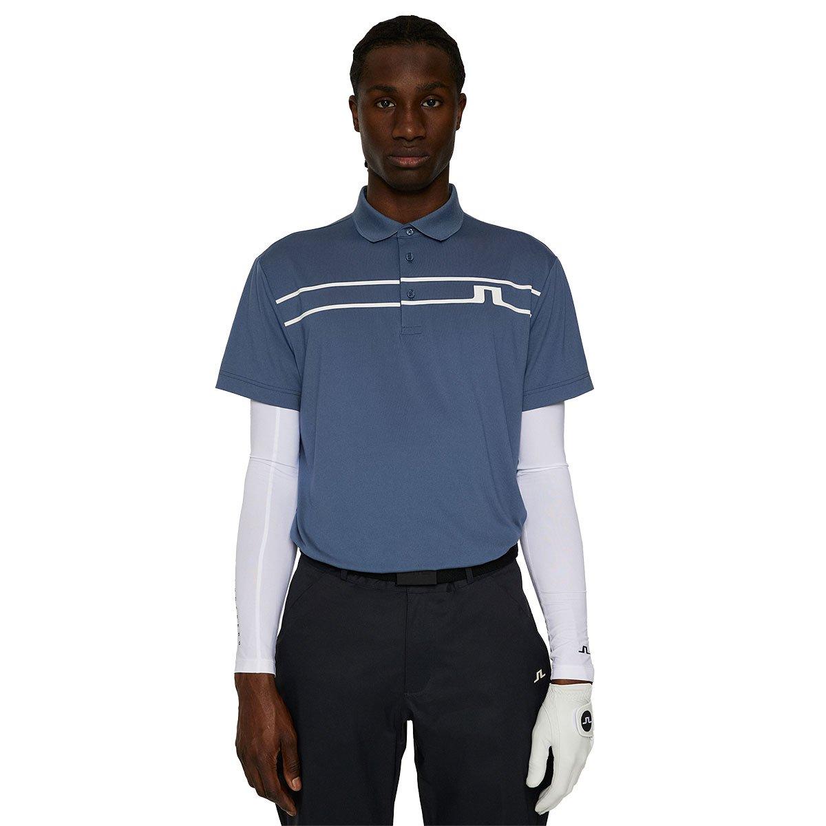 J Lindeberg J Lindeberg Klas Chest Stripe Polo Shirt