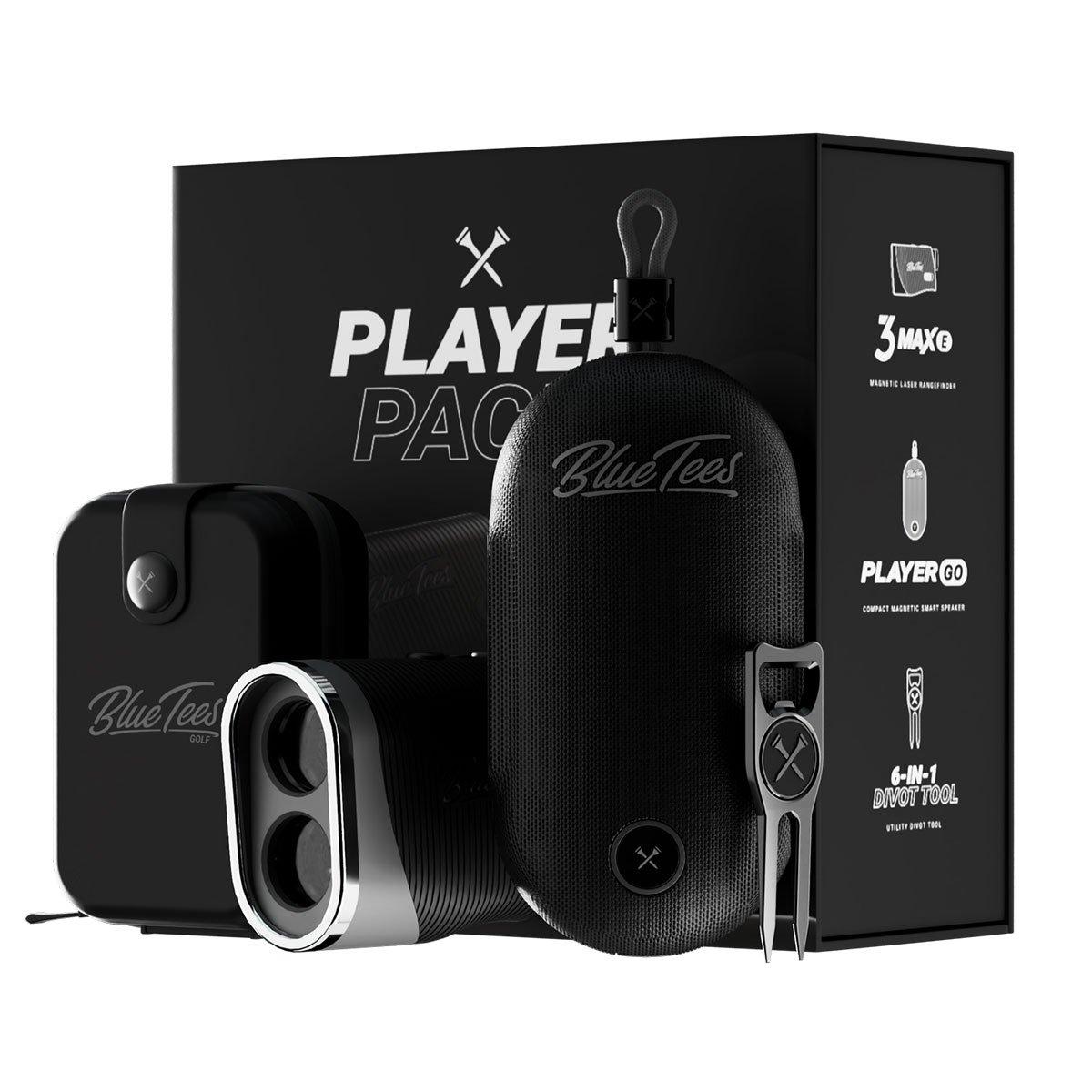 Blue Tees Rangefinder & GPS Speaker Golf Player Pack GO