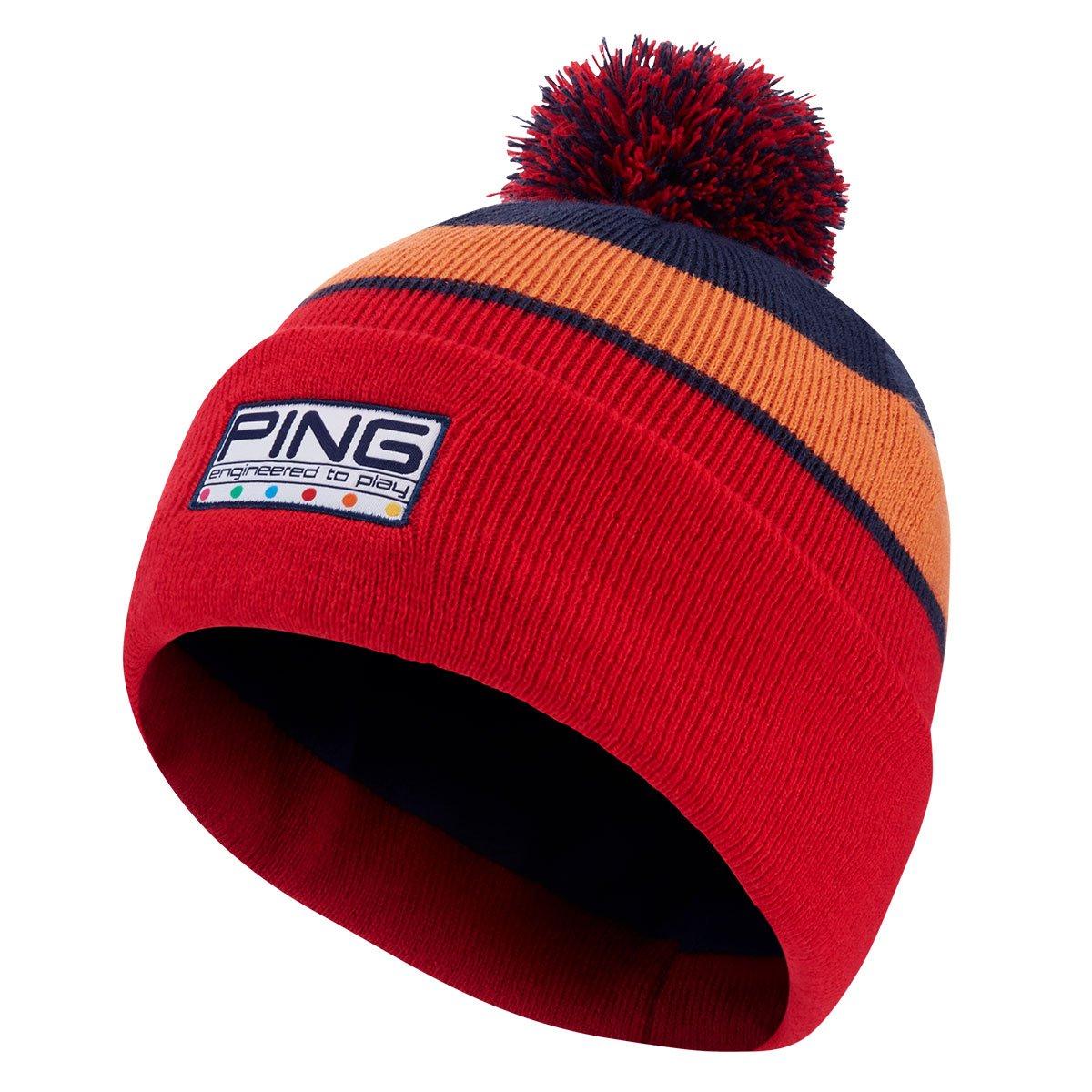 PING Men's Colour Code Stripe Bobble Hat