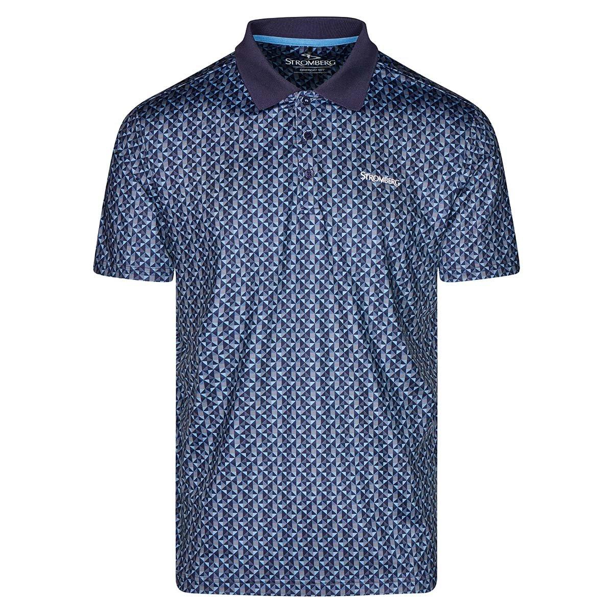 Stromberg Men's Drax Geo Print Golf Polo Shirt