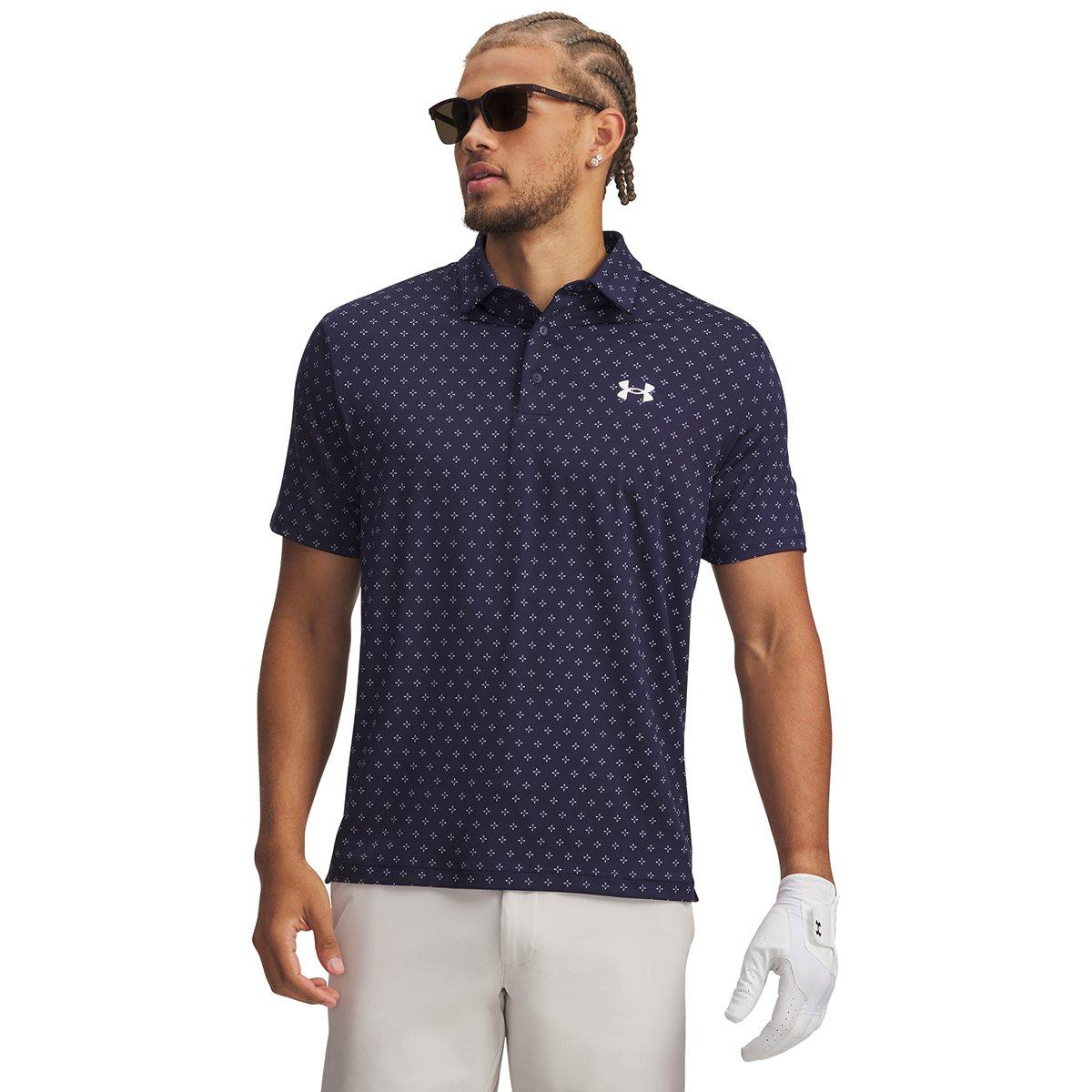 Under Armour Men's Playoff 3.0 Micro Flower Golf Polo Shirt