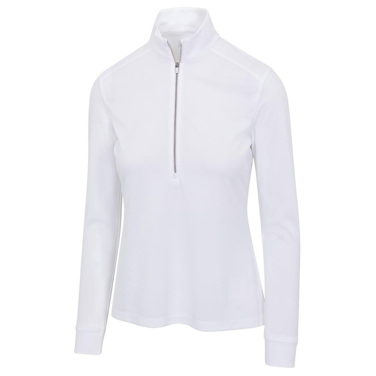 Greg Norman Ladies Freedom Performance Pullover Zip Golf Mid layer
