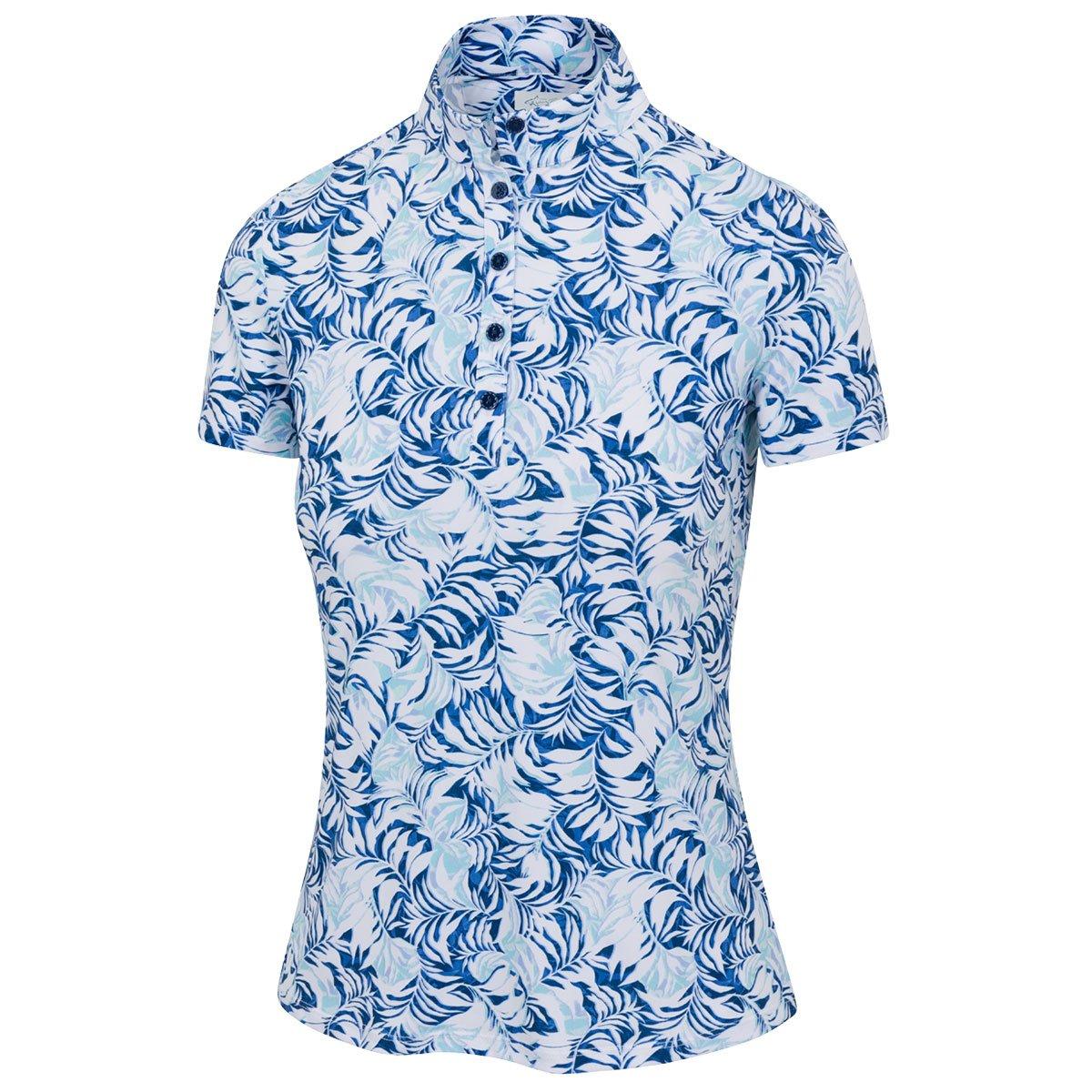 Greg Norman Ladies Greg Norman Palm Breeze ZIP Polo Shirt