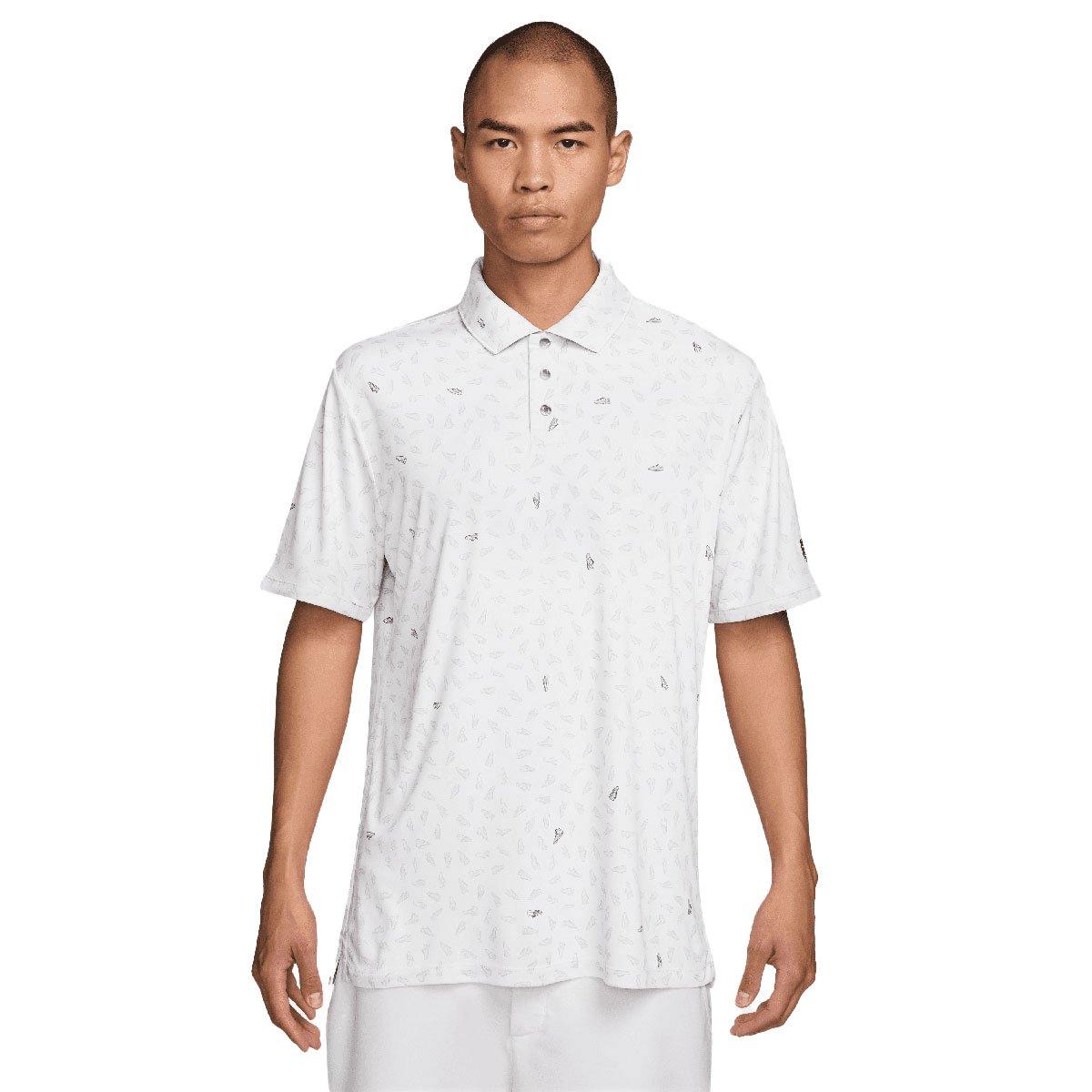 Nike 'S PAR 5 Shoe Print Golf Polo Shirt Golf Shoes