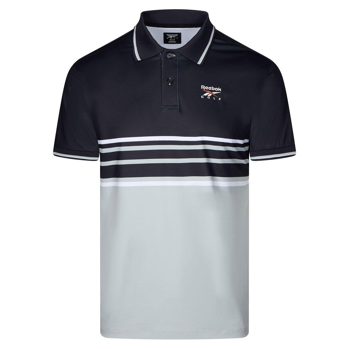Reebok Men's Centre Stripe Golf Polo Shirt