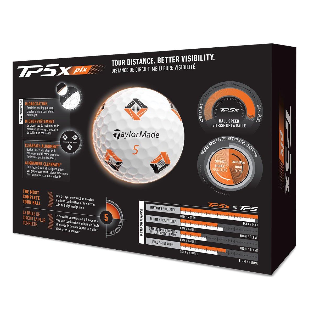 Taylormade Tp5x Pix 12 Golf Ball Pack | American Golf