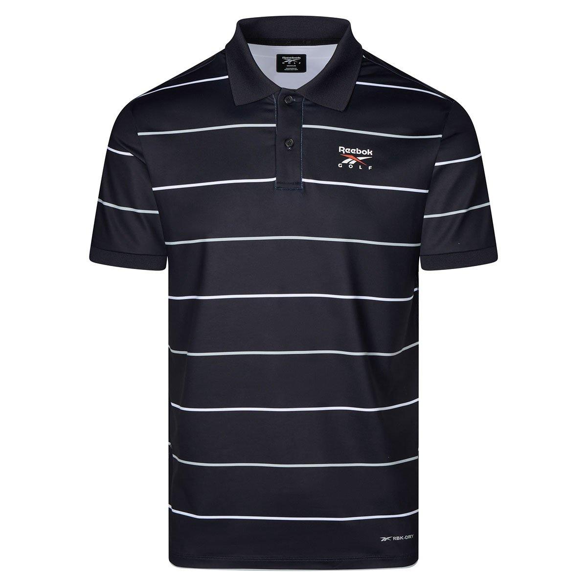 Reebok Men's Thin Stripe Golf Polo Shirt