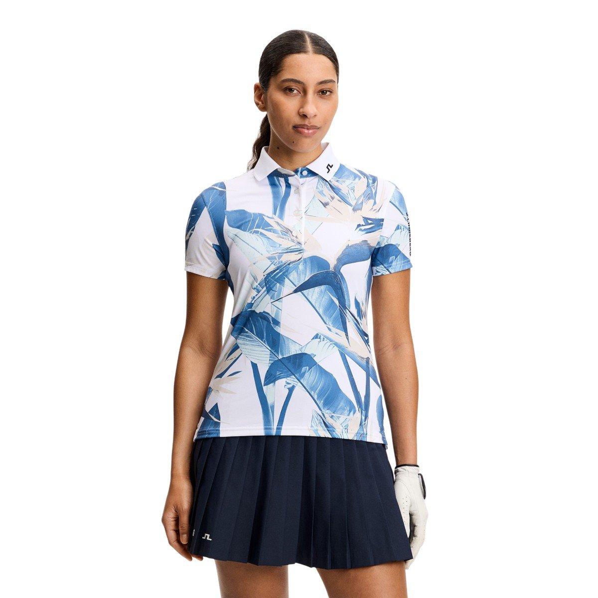 J.Lindeberg J.Lindeberg Ladies J.Lindeberg Tour Tech Print Polo Shirt