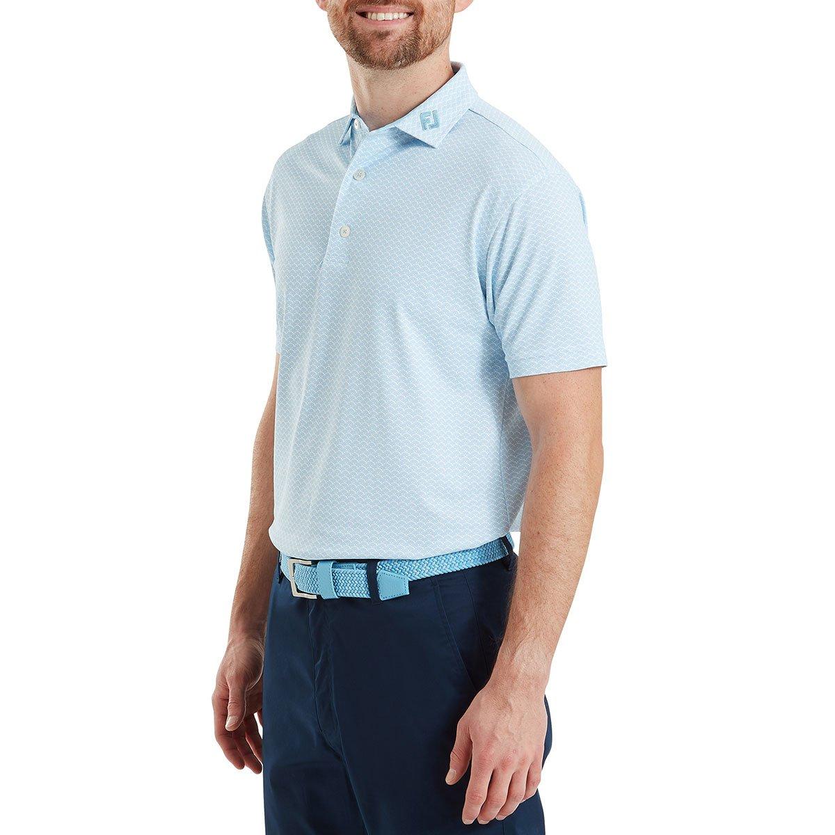 FootJoy Scallop GEO Pique Polo Shirt