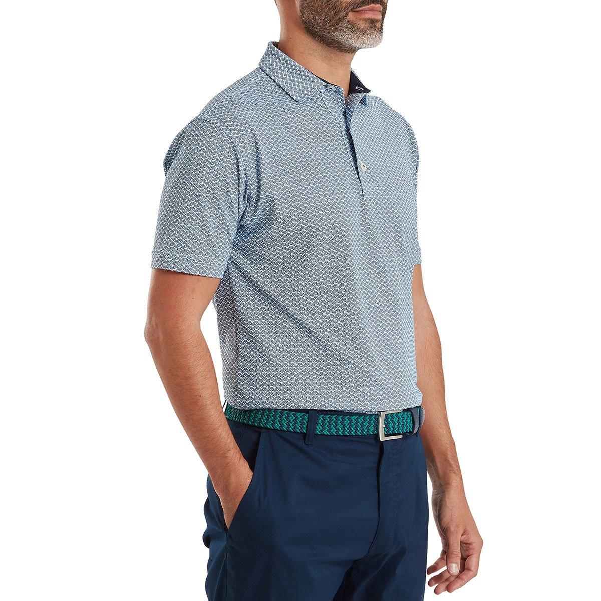 FootJoy Scallop GEO Pique Polo Shirt