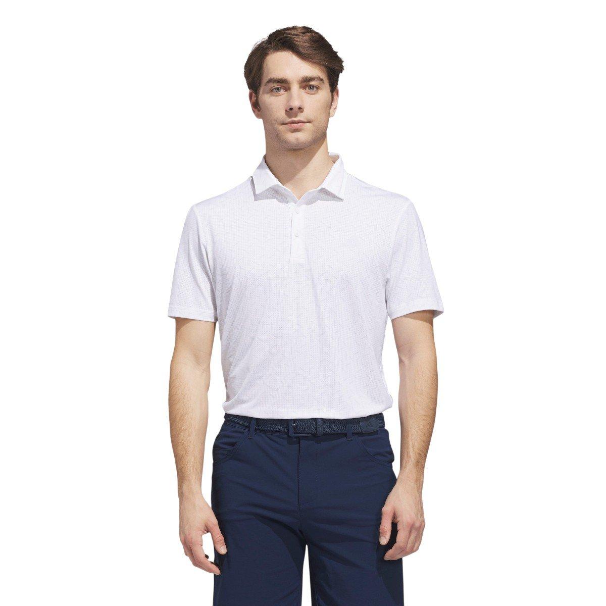 adidas Men's Ultimate365 Mesh Print Golf Polo Shirt