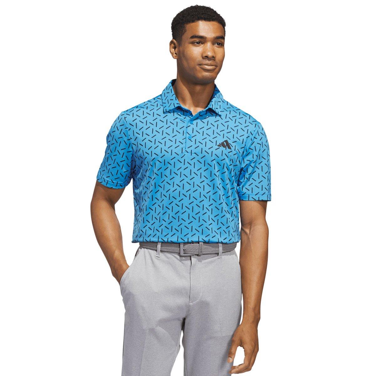adidas Men's Ultimate365 Mesh Print Golf Polo Shirt