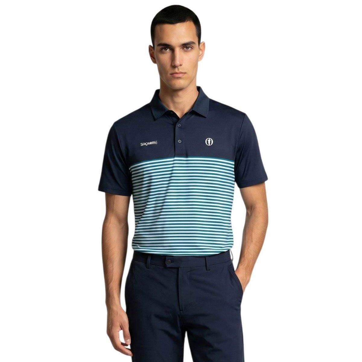Stromberg Alston Stripe Open Polo Shirt