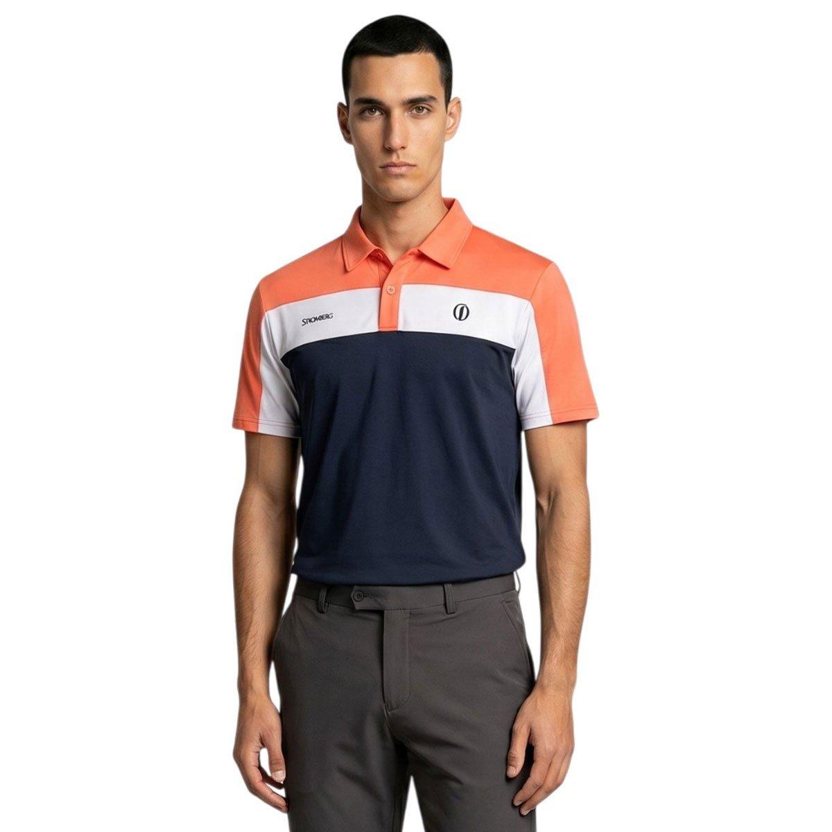 Stromberg Stromberg Drift Open Colour Block Polo Shirt
