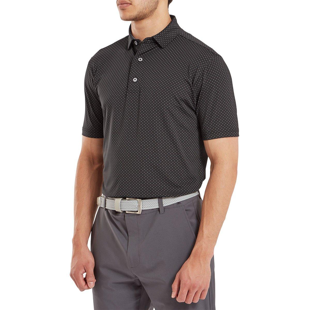 FootJoy Lisle DOT Print Polo Shirt