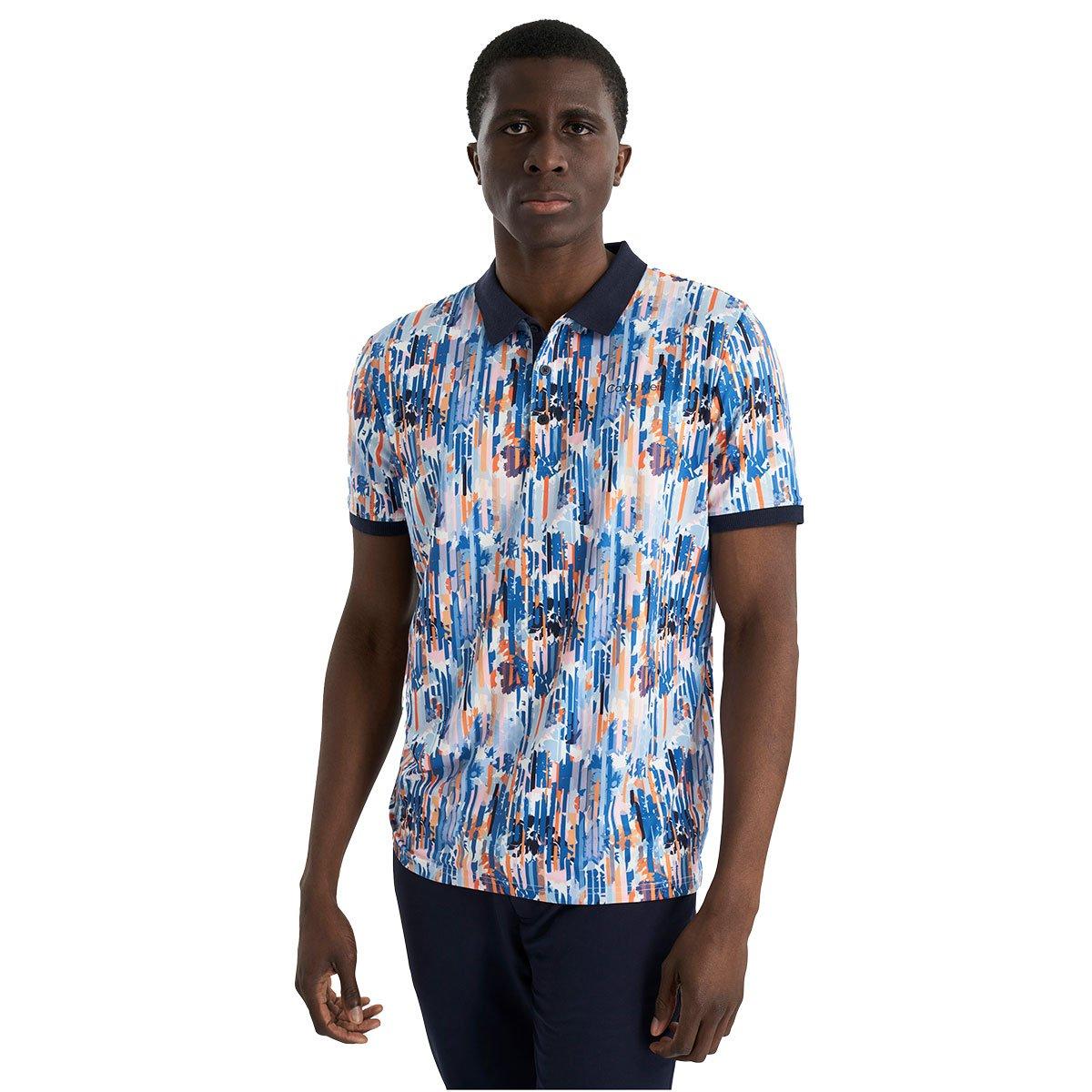Calvin Klein Glitch Print Polo Shirt