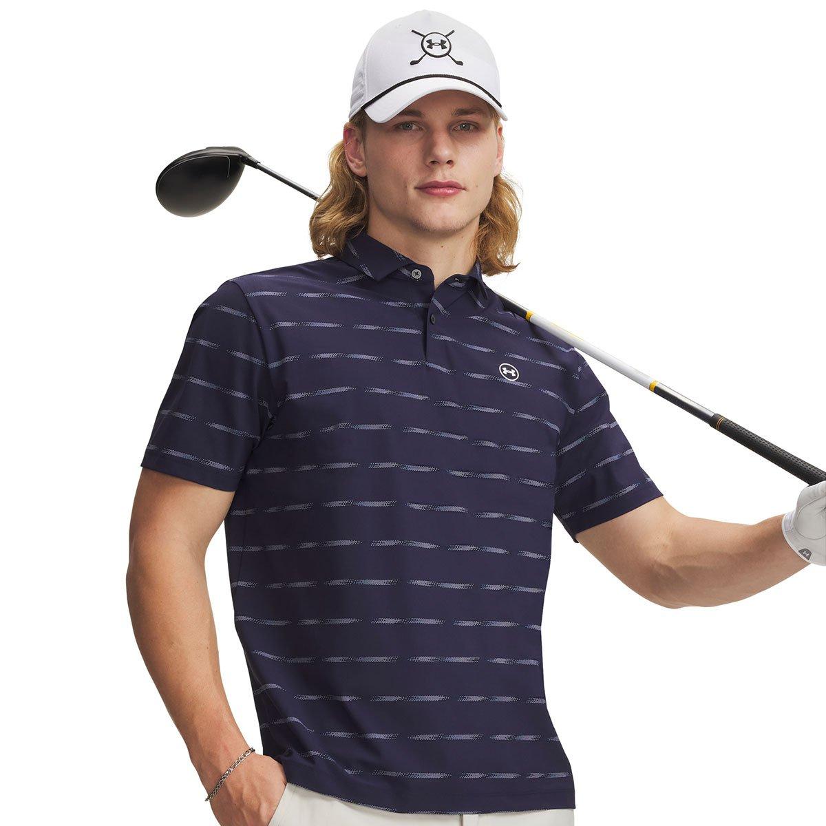 Under Armour Men's Drive Chill Printed Golf Polo Shirt
