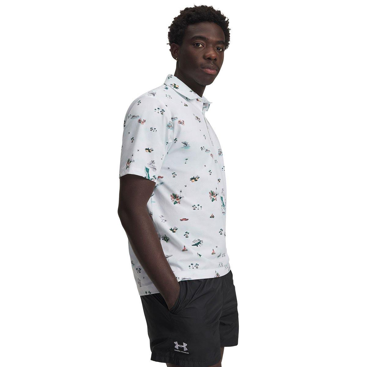 Under Armour Drive Golf Trip Printed Polo Shirt