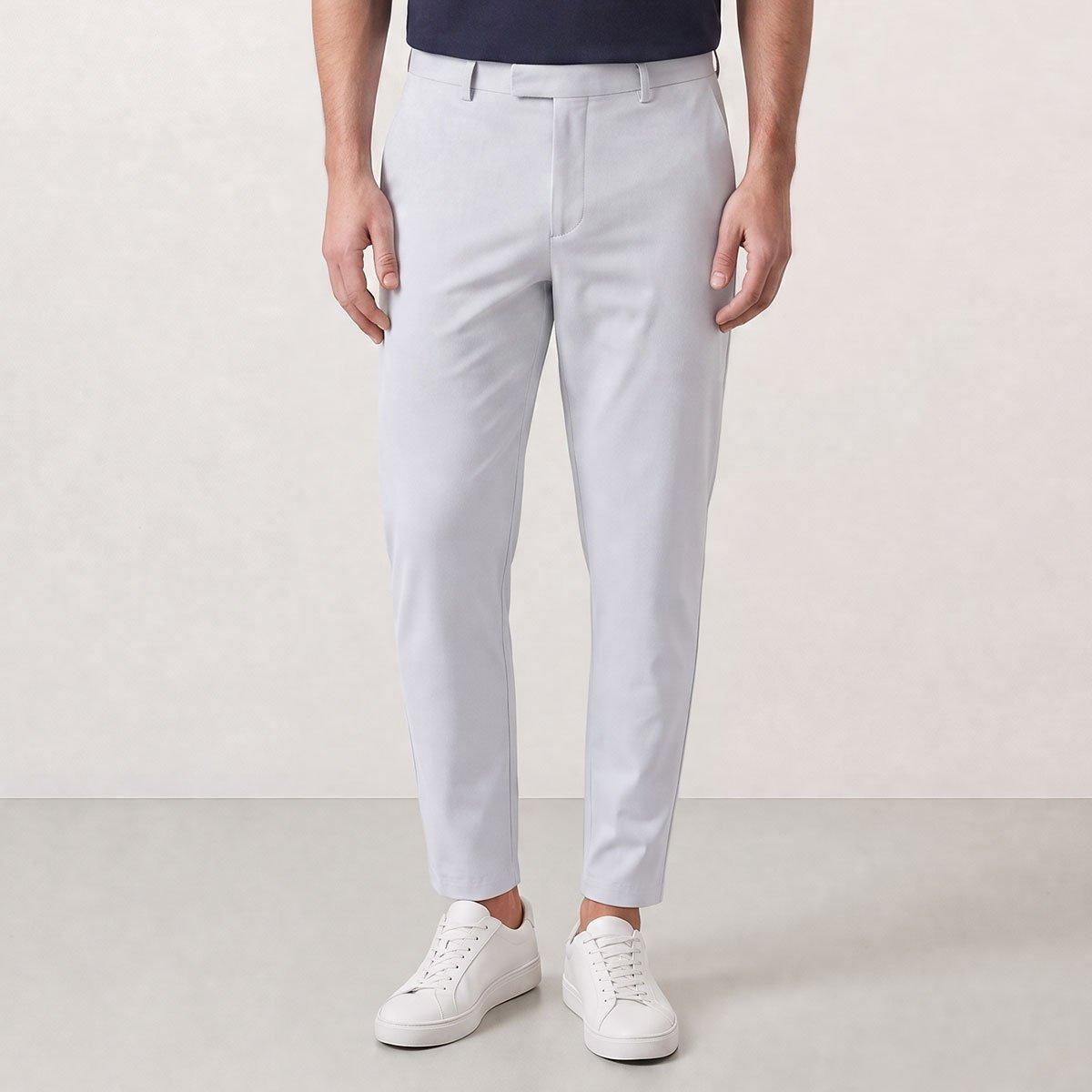 GOLFINO Men's Birdie Light Techno Stretch Flat Front Trousers