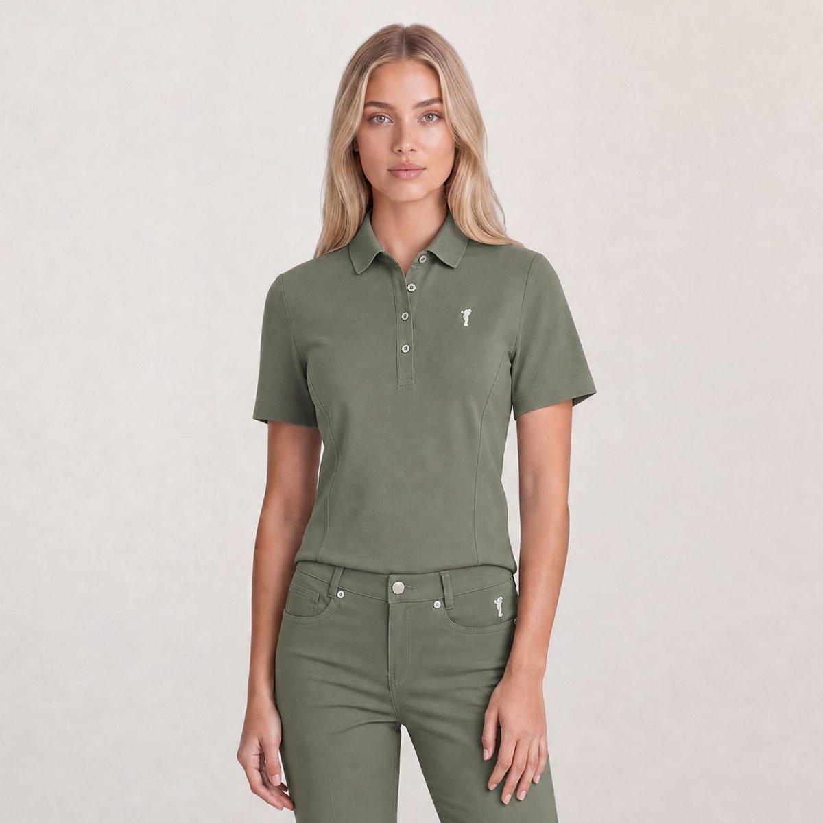 GOLFINO Ladies Martina Short Sleeve Performance Golf Polo Shirt