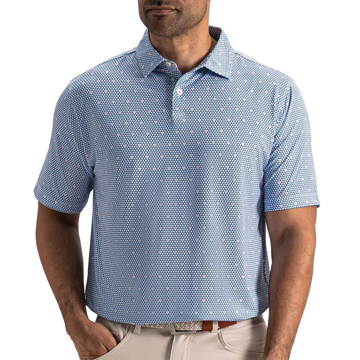 FootJoy Men's Ginko Geo Pique Golf Polo Shirt