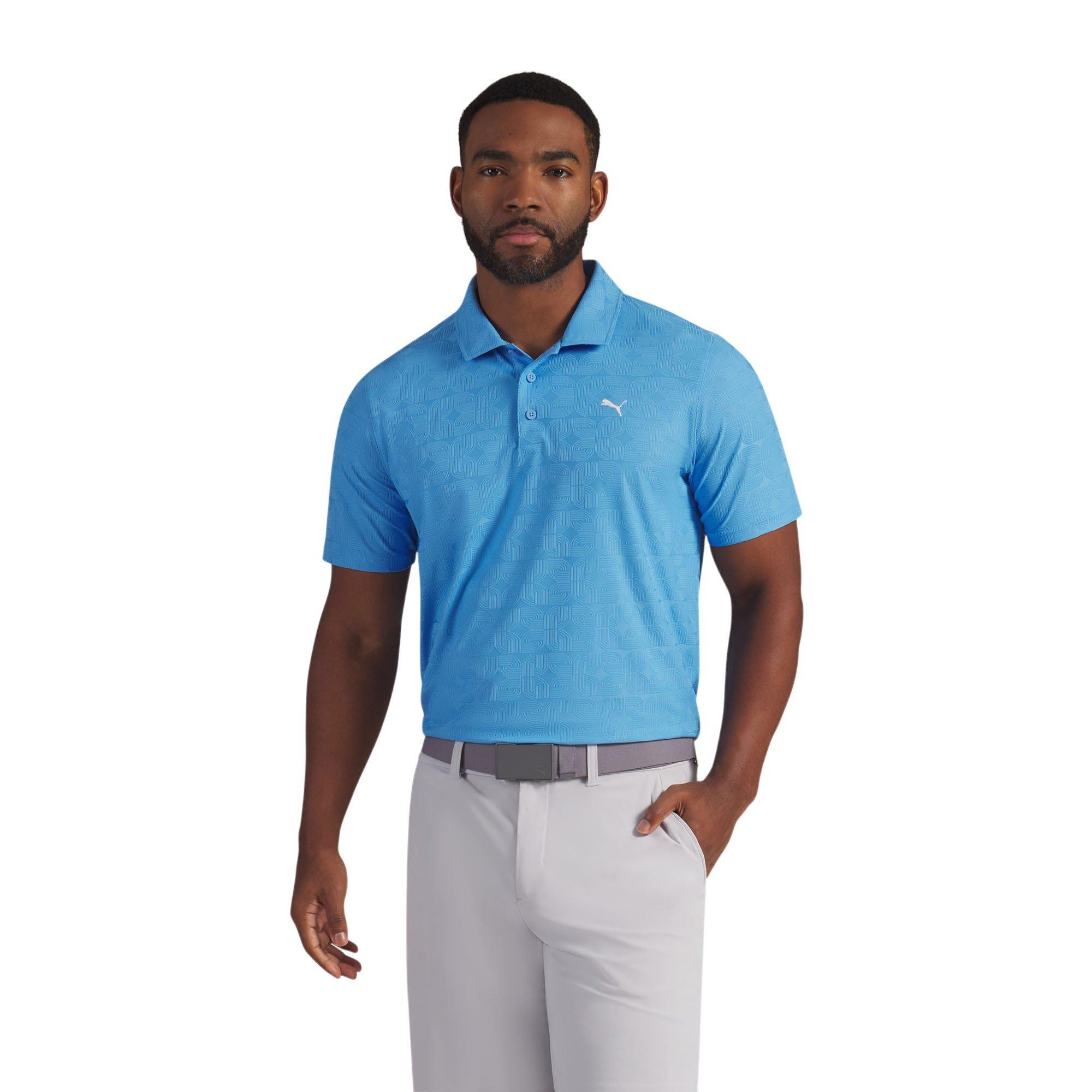 PUMA Men's MATTR Deco Jacquard Golf Polo Shirt