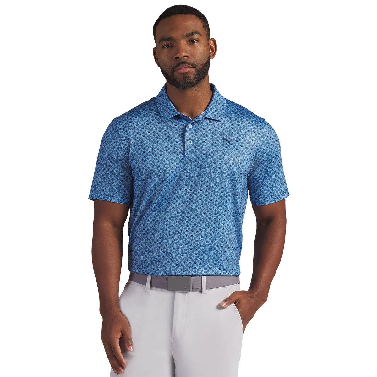 Puma Mattr Scallop Print Polo Shirt