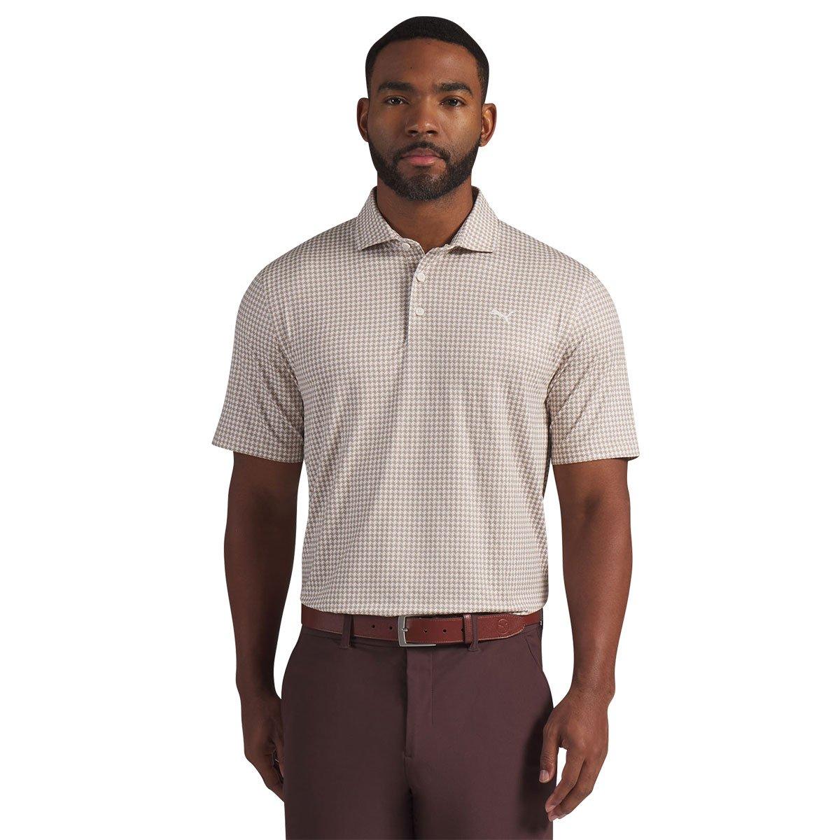 PUMA Men's CLOUDSPUN Mono Check Golf Polo Shirt