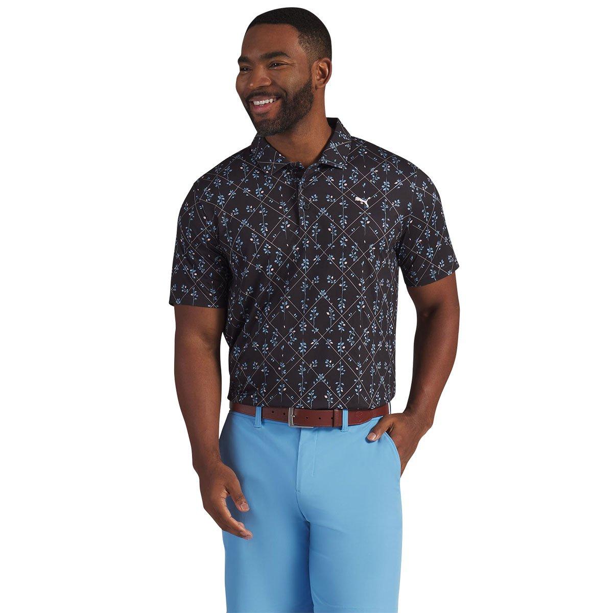Puma Puma Cloudspun Argyle Bloom Polo Shirt