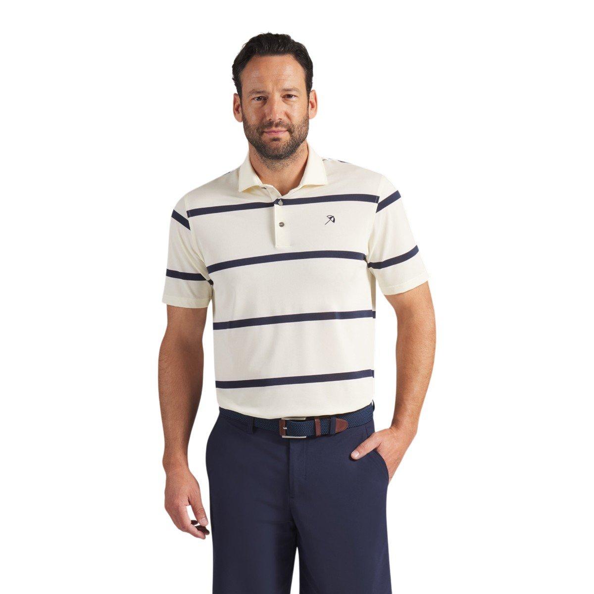 PUMA Men's X Arnold Palmer Pique Stripe Golf Polo Shirt