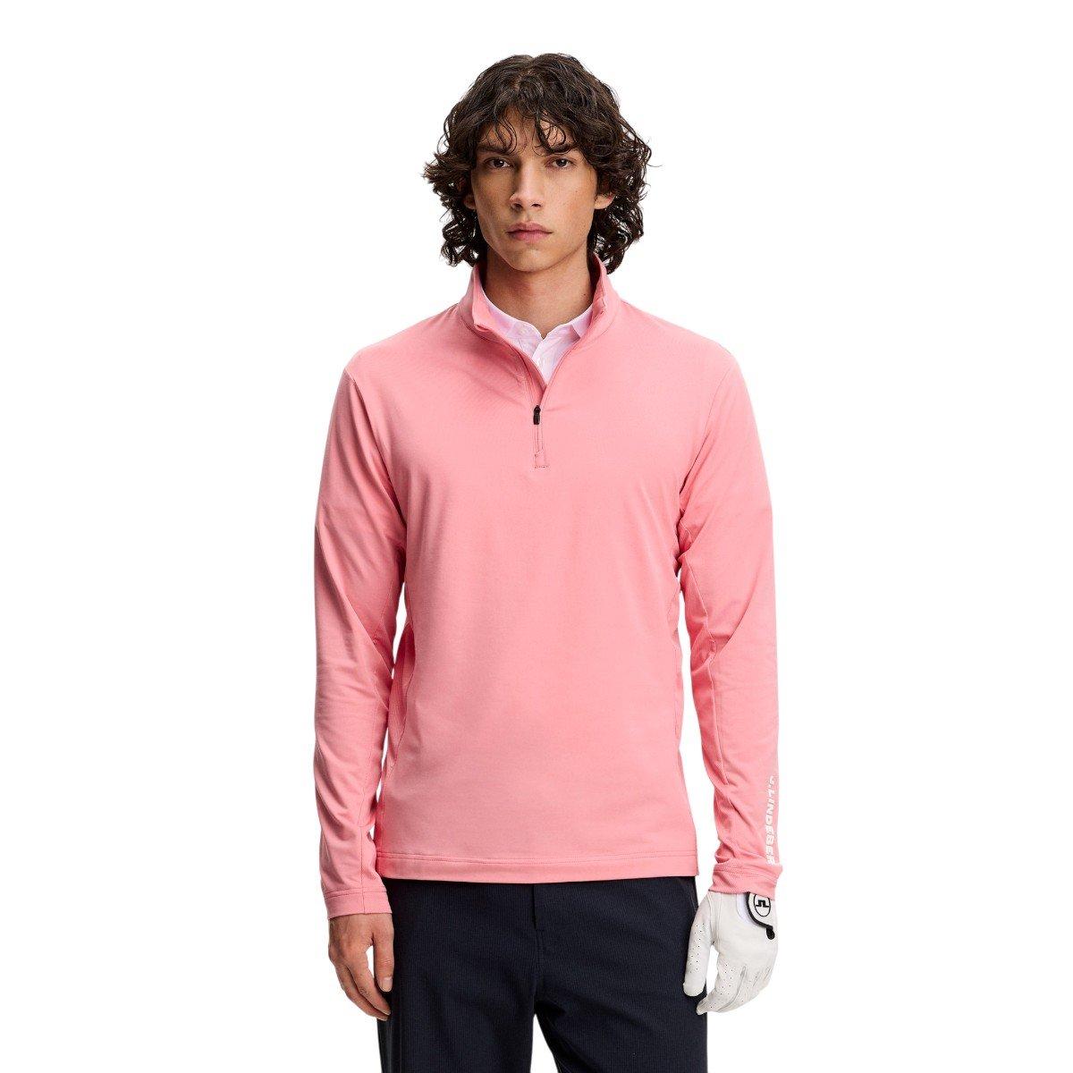 J.Lindeberg Men's Tour Tech Quarter Zip Golf Mid Layer 