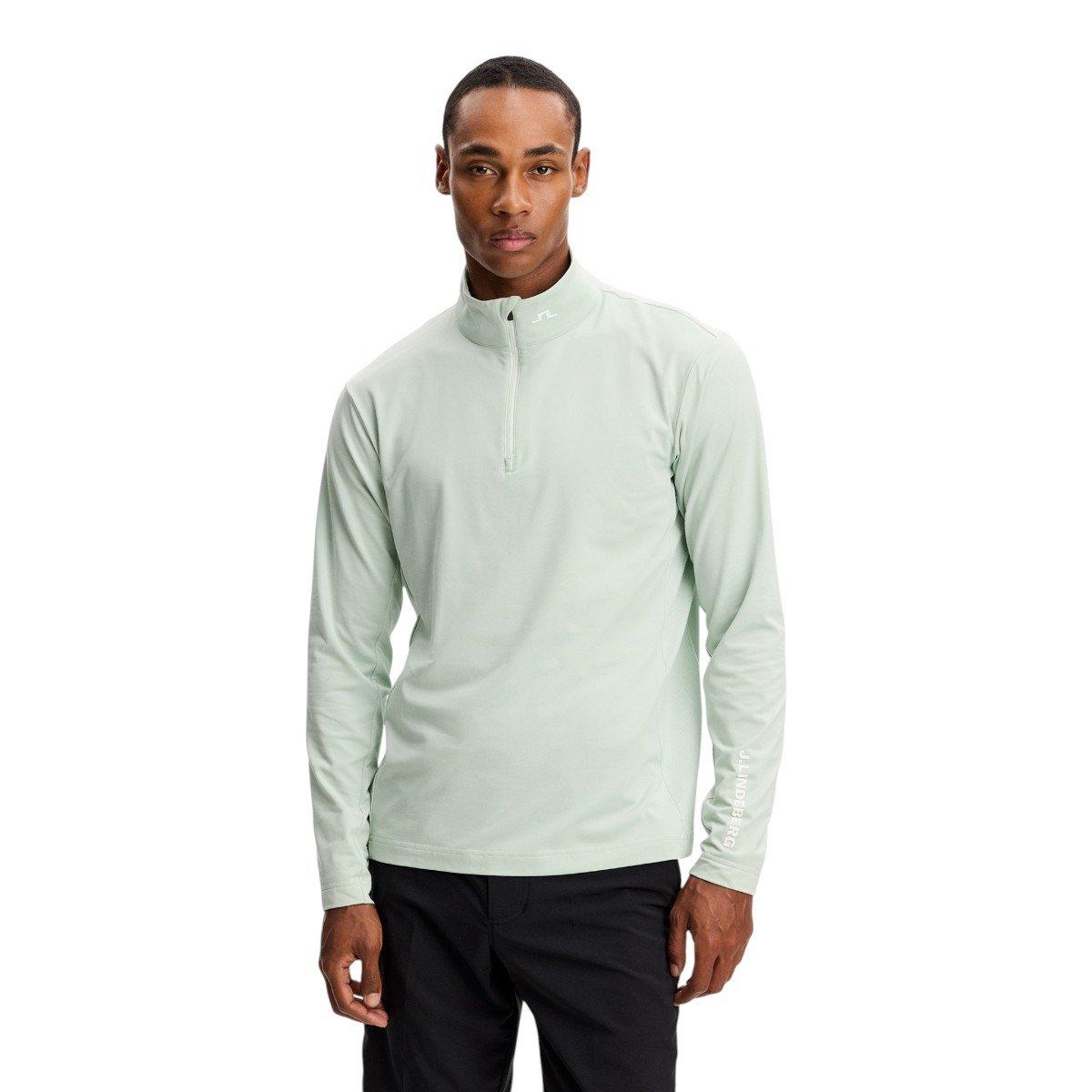 J.Lindeberg Men's Tour Tech Quarter Zip Golf Mid Layer 