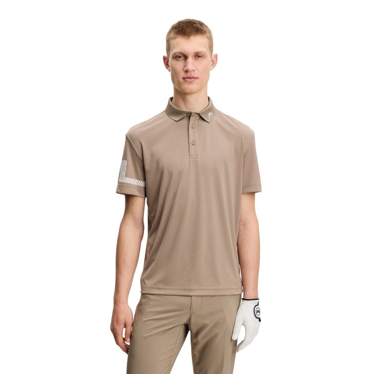 J.Lindeberg Men's Heath Arm Logo Golf Polo Shirt