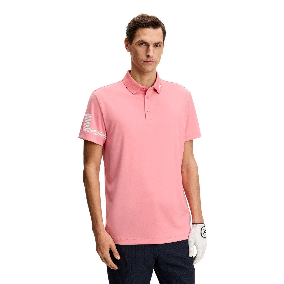 J.Lindeberg Men's Heath Arm Logo Golf Polo Shirt
