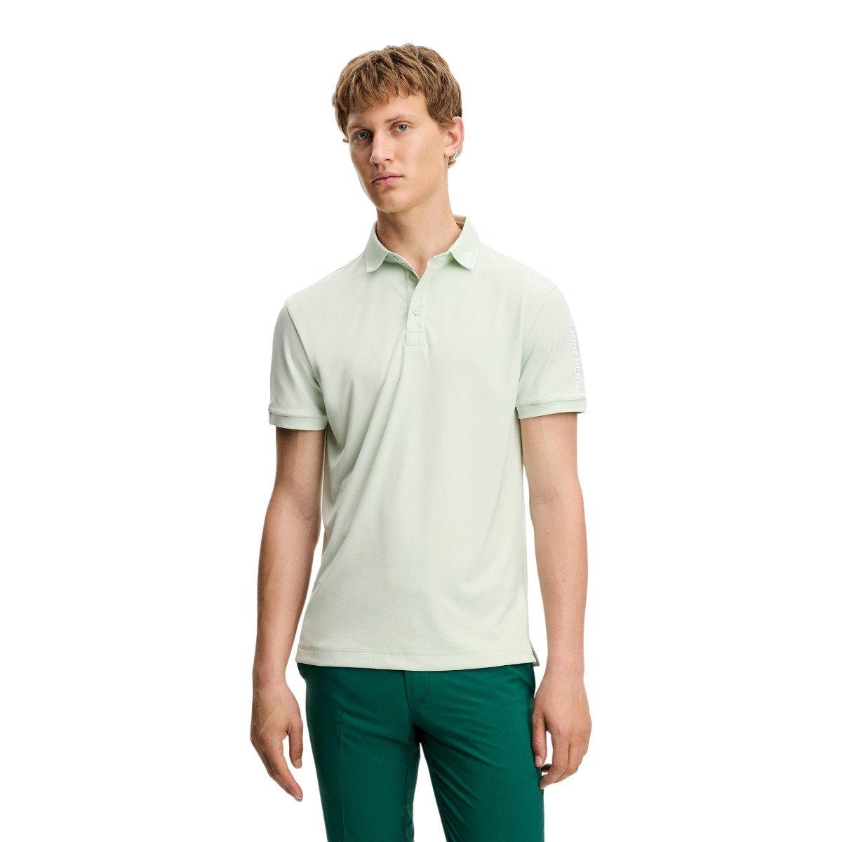 J.Lindeberg Men's Tour Tech Arm Logo Golf Polo Shirt