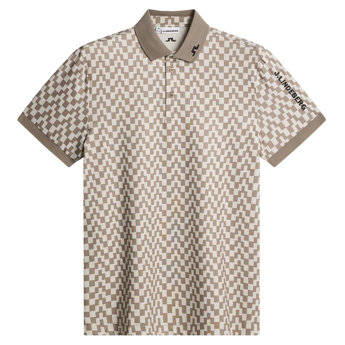 J Lindeberg J Lindeberg Tour Tech GEO Print Polo Shirt