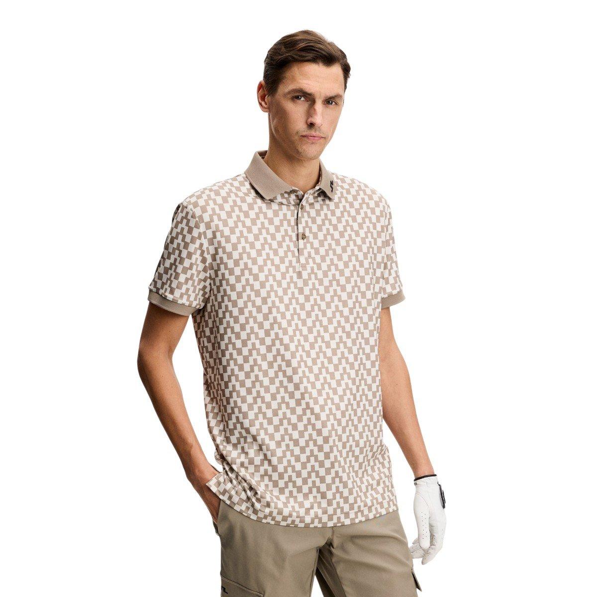 J.Lindeberg J.Lindeberg Tour Tech GEO Print Polo Shirt