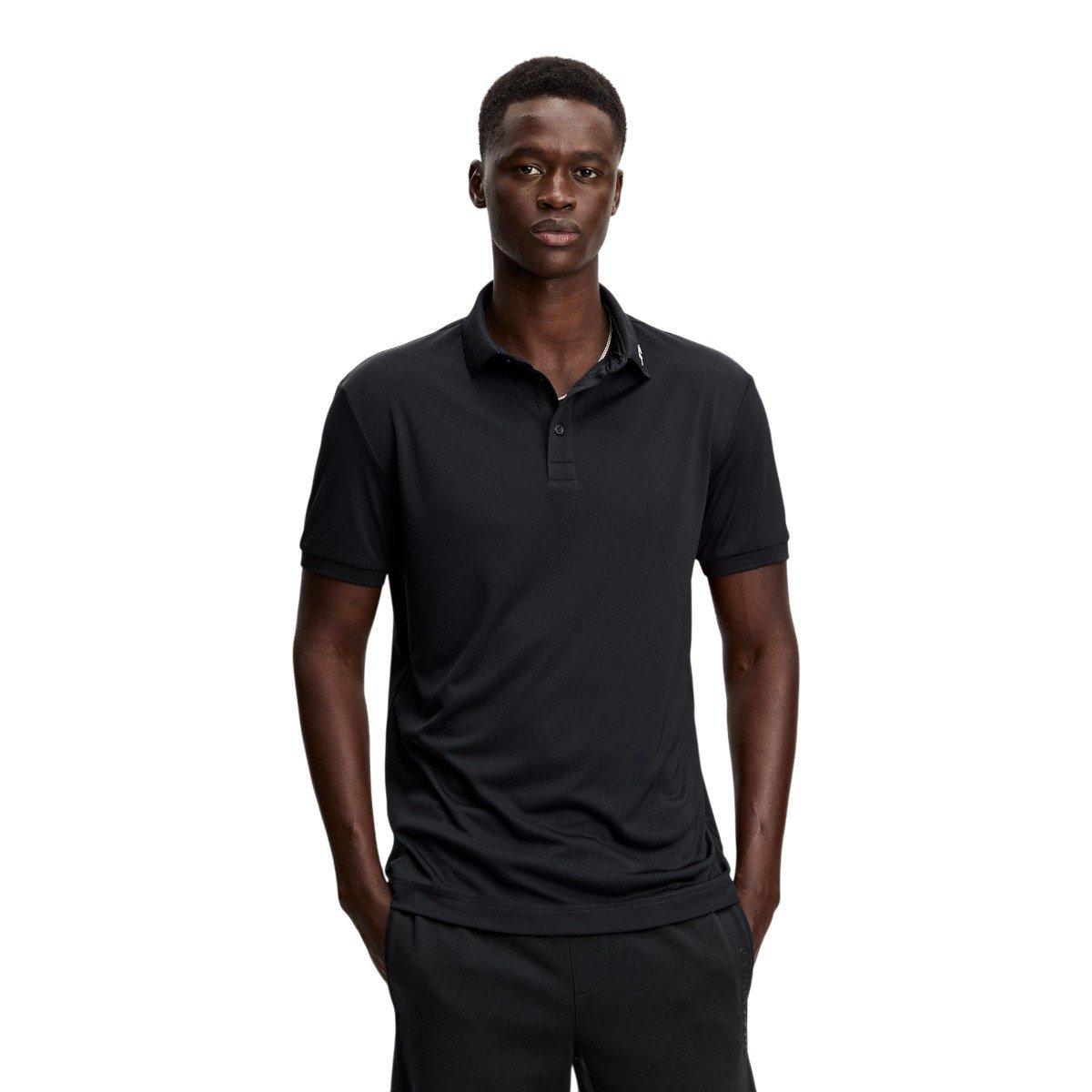J.Lindeberg Men's KV Rear Logo Print Golf Polo Shirt