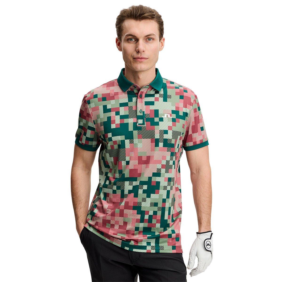 J Lindeberg Bridger Tour Print Polo Shirt