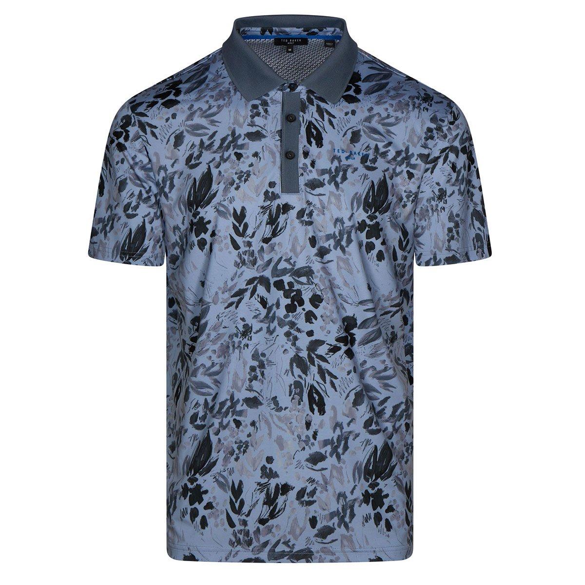 Ted Baker Men's Barnnes Floral Print Golf Polo Shirt