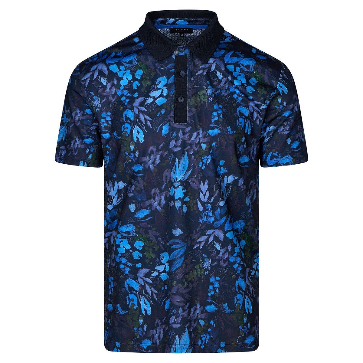 Ted Baker Barnnes Floral Print Polo Shirt