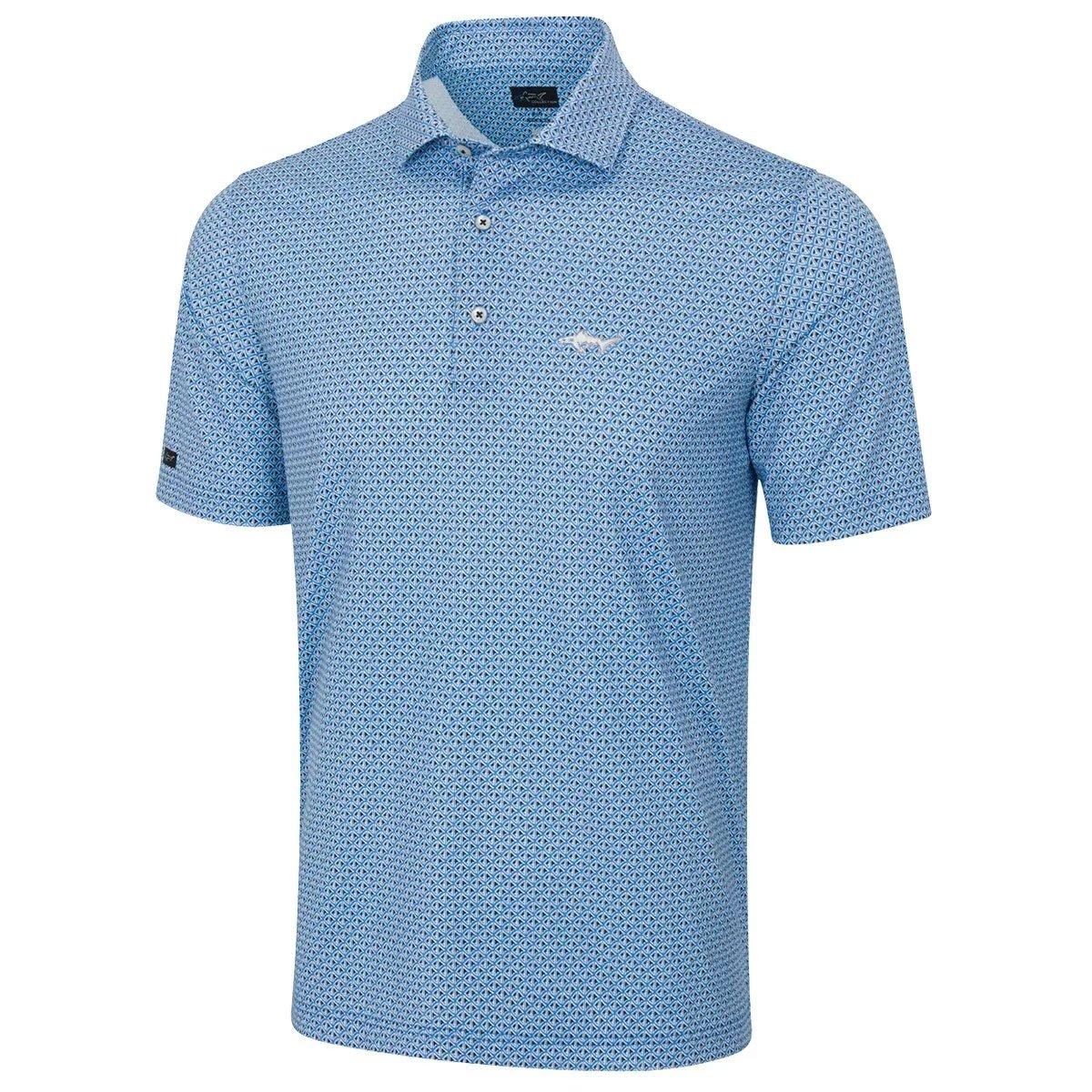 Greg Norman Men's Reefrider Logo Golf Polo Shirt