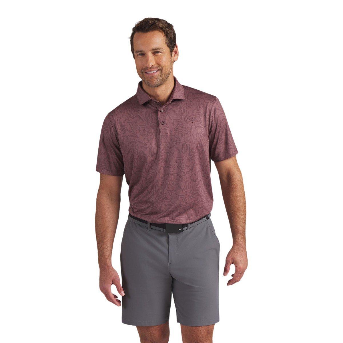 PUMA Men's Marine Botanical LC Golf Polo Shirt
